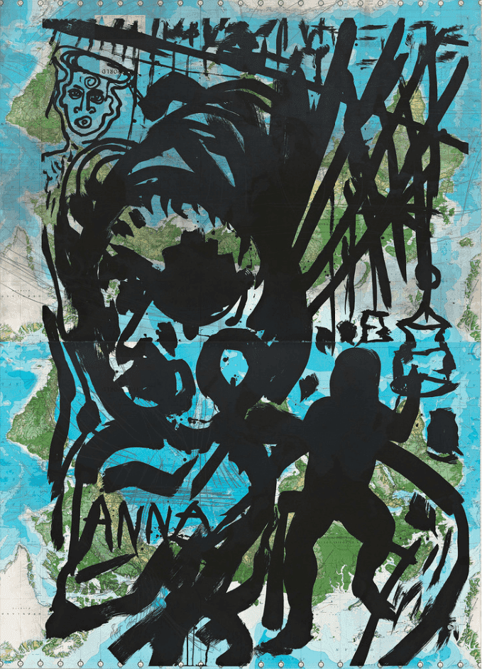 Julian Schnabel, ‘For Anna Magnani’, 1985, Print, Aquatint, null,