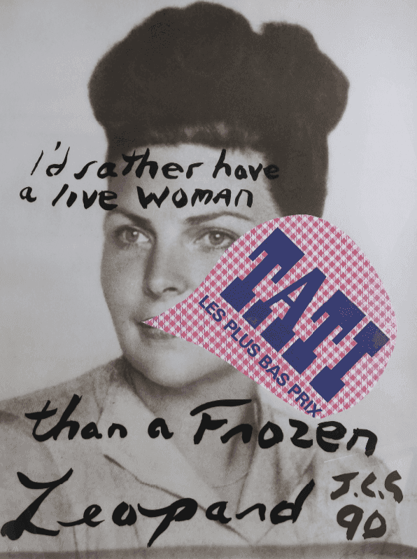 Julian Schnabel, ‘I'd Rather Have a Live Woman than a Frozen Leopard’, 1990, Print, Screenprint, Paris Review, Numbered