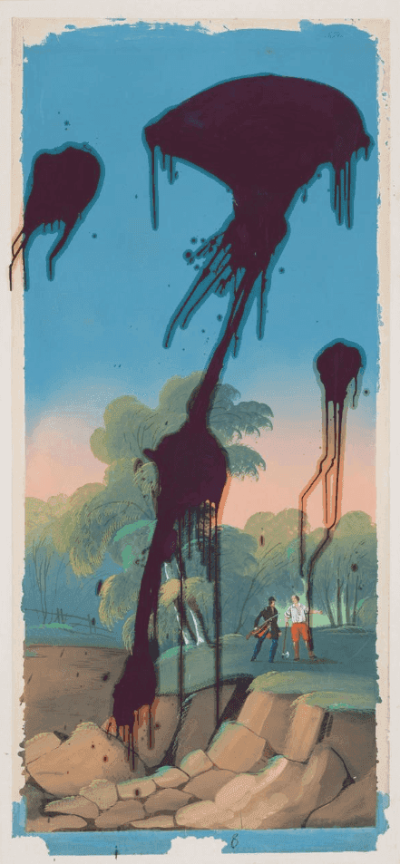 Julian Schnabel, ‘Sky is falling IV’, 2018, Print, Silkscreen and carbon print on fibre paper, Geuer & Geuer Art, Numbered