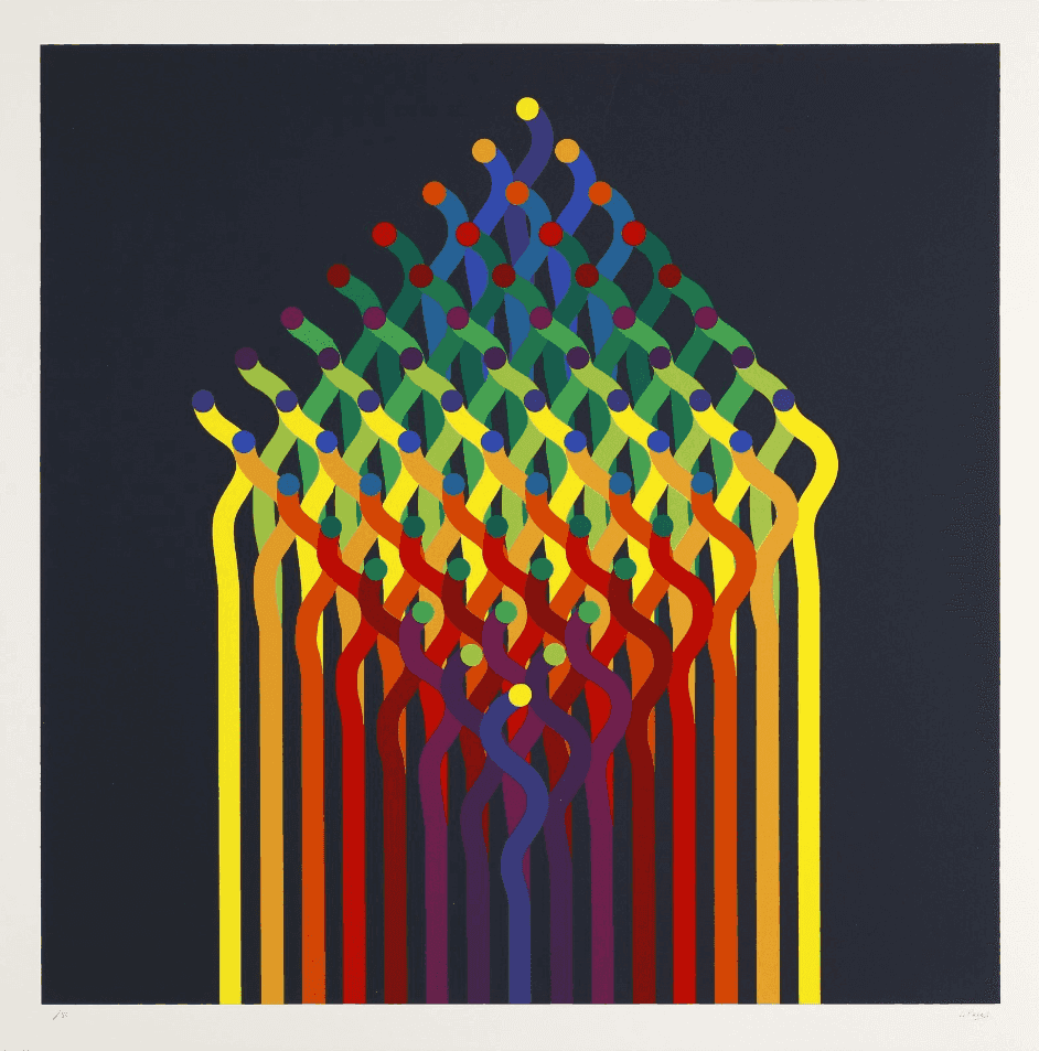 Julio Le Parc, ‘Surface Couleur’, 1997, Print, Coloured screen print on paper, null, Numbered
