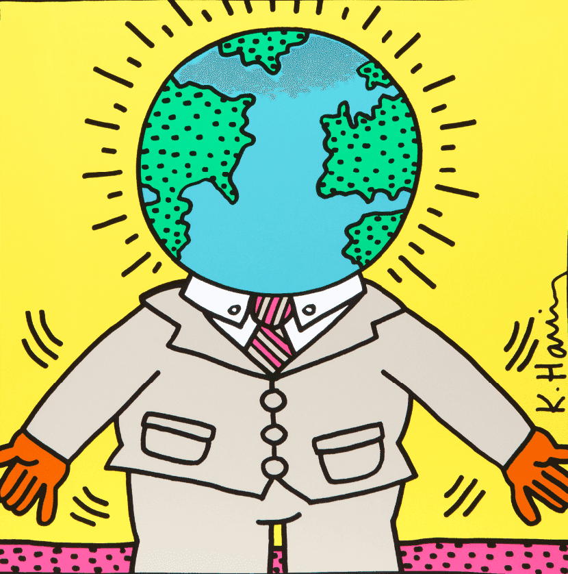 Keith Haring, ‘Global Man’, 1990, Print, Screenprint, Special Editions, LTD,