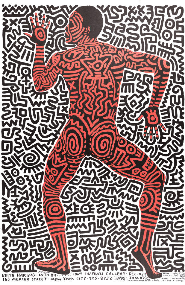 Keith Haring, ‘Into 84 Exhibition Poster’, 1984, Sculpture, Offset lithograph, null,