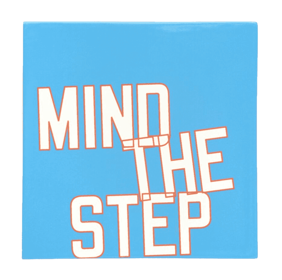 Lawrence Weiner, ‘Mind the Step’, 2018, Sculpture, Glazed ceramic tile in colours, null,