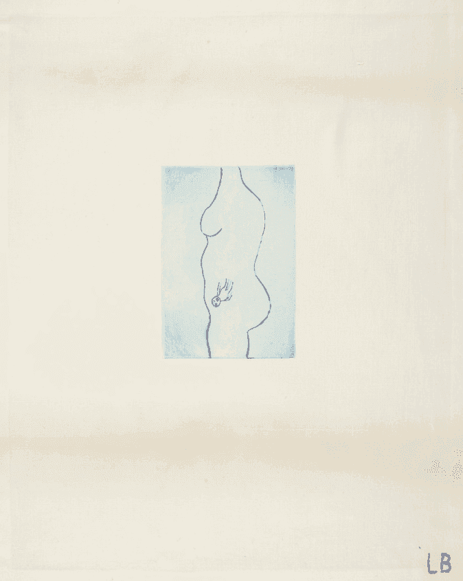 Louise Bourgeois, ‘Self Portrait (Desire)’, 2009, Print, Drypoint on vintage cloth, null, Numbered