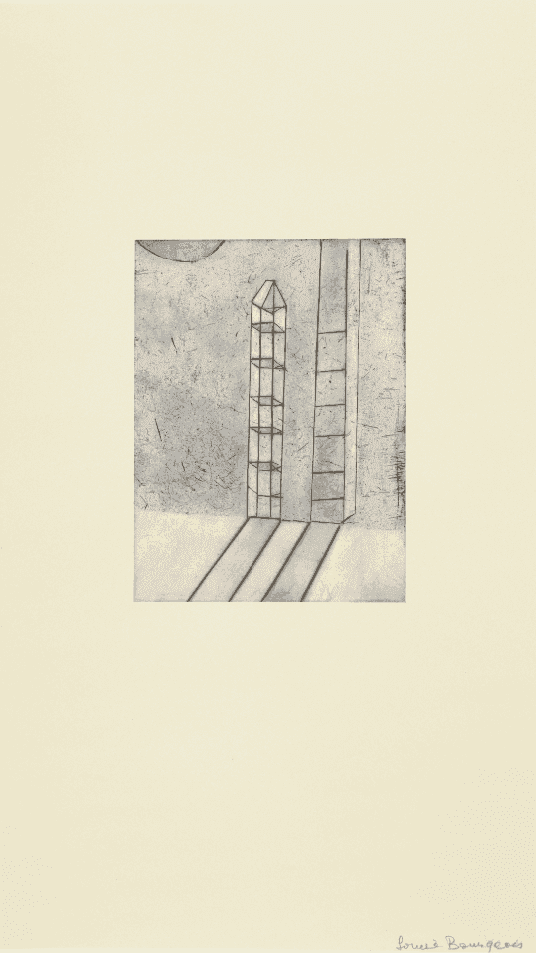 Louise Bourgeois, ‘Side by Side’, 2003, Print, Etching with watercolor and gouache on paper, null, Numbered