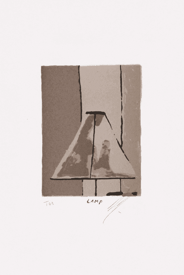 Luc Tuymans, ‘Lamp’, 1995, Print, Lithograph on laid carboard, MUKA Youth Prints, Numbered
