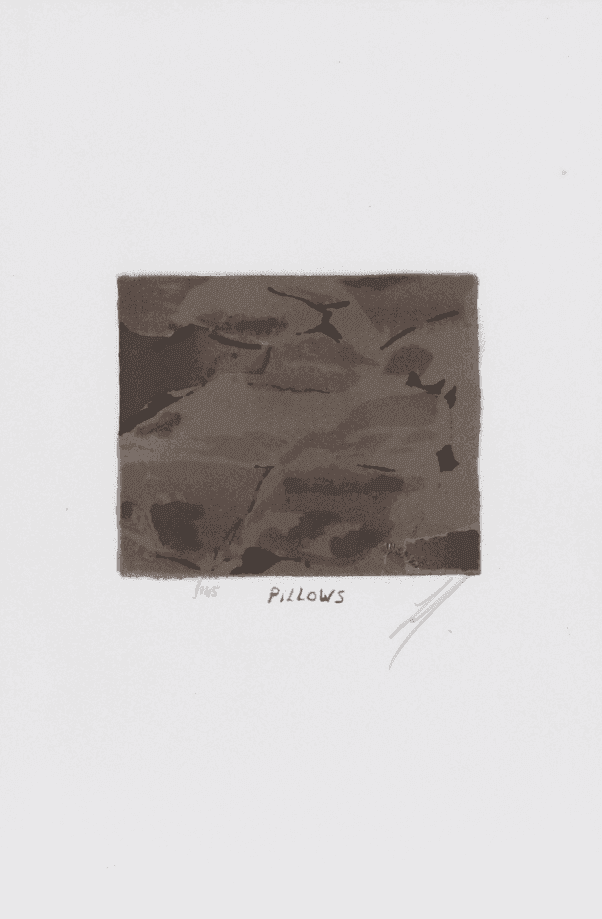 Luc Tuymans, ‘Pillows’, 1995, Print, Lithograph on laid carboard, MUKA Youth Prints, Numbered