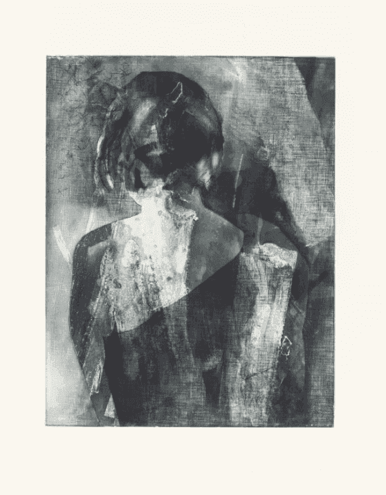 Matt Saunders, ‘Brigitte in the Reeds VI (from Menschen am Sonntag)’, 2014, Print, Drypoint, Line etching, Open bite, Polishing, Soap ground aquatint, Soft ground etching, Spit bite aquatint on Hahnemühle Bütten 350g, null, Numbered