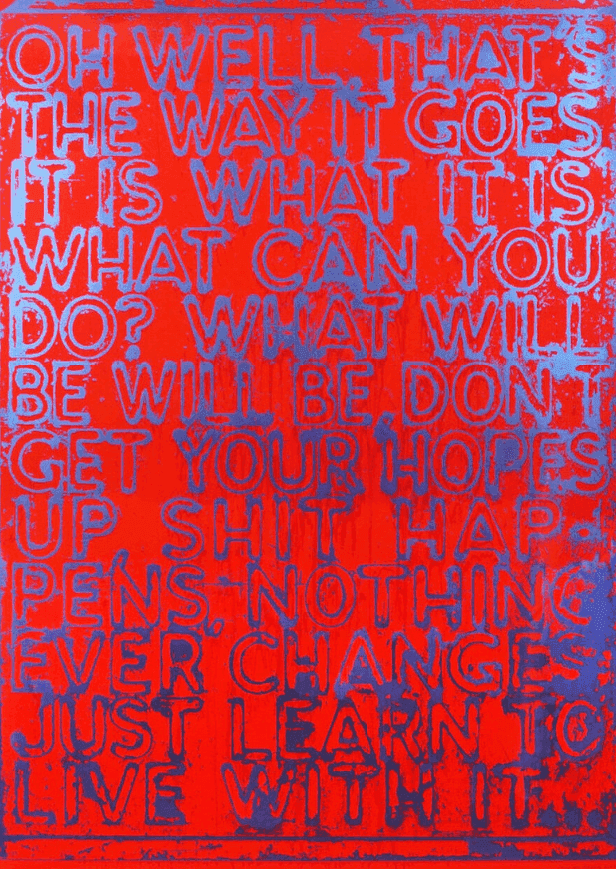 Mel Bochner, ‘Oh Well - Red’, 2020, Print, 7 color Silkscreen, null,
