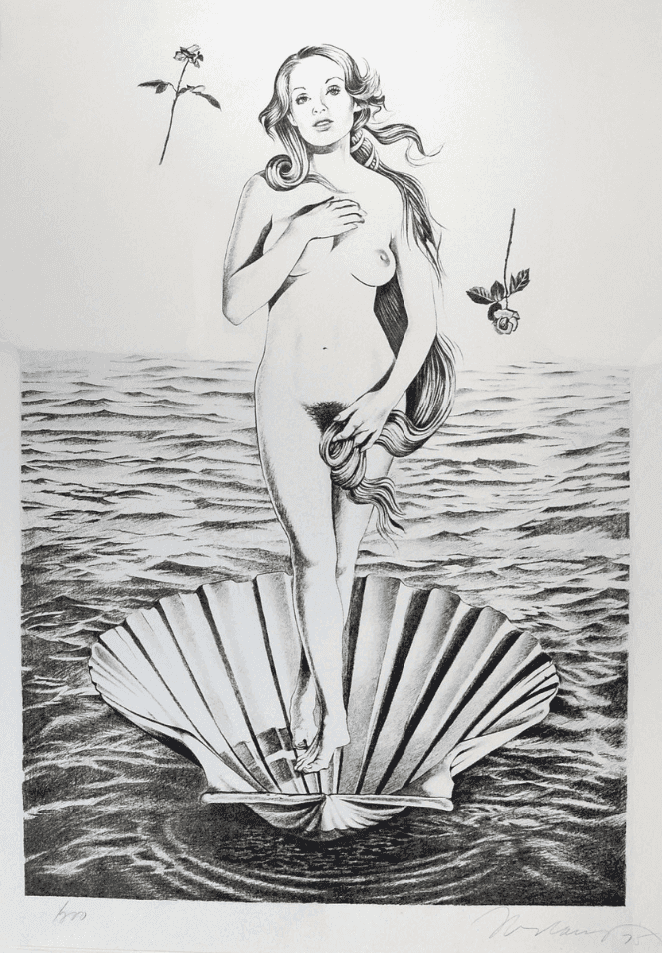 Mel Ramos, ‘Birth of Venus’, 1975, Print, Lithograph, null, Numbered, Dated