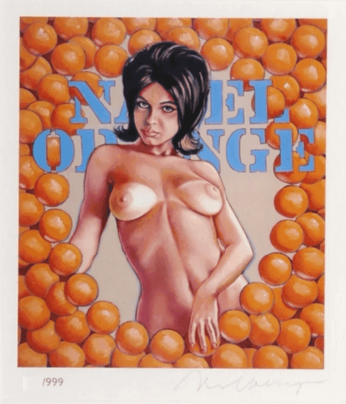 Mel Ramos, ‘Navel Orange’, 2013, Print, Lithograph in colours, on fine wove art paper, null, Numbered