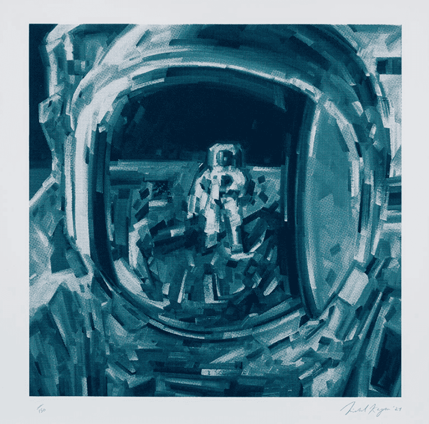 Michael Kagan, ‘Moonwalker’, 2024, Print, Screenprint in colors on Magnani Incisioni paper, Heritage Auctions, Numbered