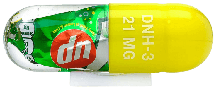 Miss Bugs, ‘P25 (Junk Caps - 7UP)’, 2022, Sculpture, Polyurethane UV Resin with Pigment with Encapsulated Discarded Food Wrapper, Jealous Gallery,