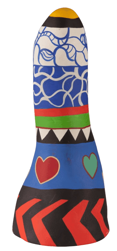Niki de Saint Phalle, ‘Obélisque aux coeurs (Obelisk with hearts)’, 1987, Sculpture, Painted synthetic polyester, null, Numbered