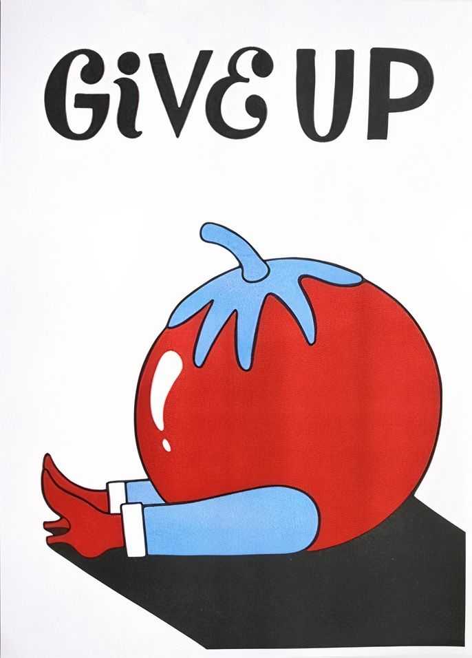Parra, ‘Give Up’, 2015, Print, Risograph 3 colours on Munken Lynckx paper 120gsm, Alice Gallery, Numbered