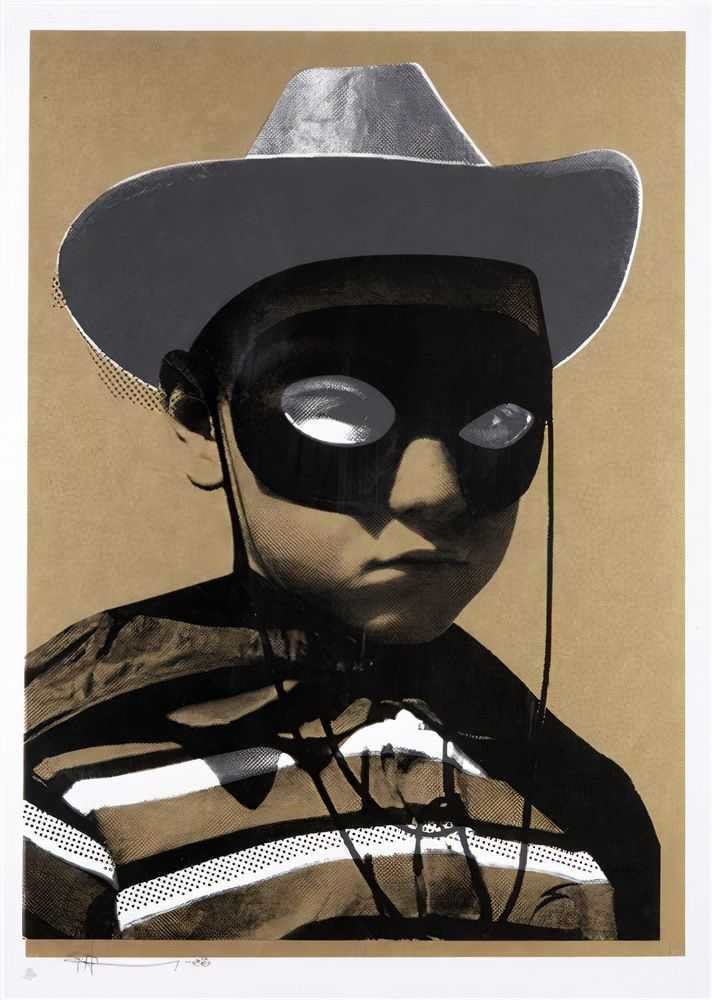 Paul Insect, ‘Bighead (Gold)’, 2006, Print, Hand pulled screenprint on paper, Pictures On Walls, Numbered, Dated