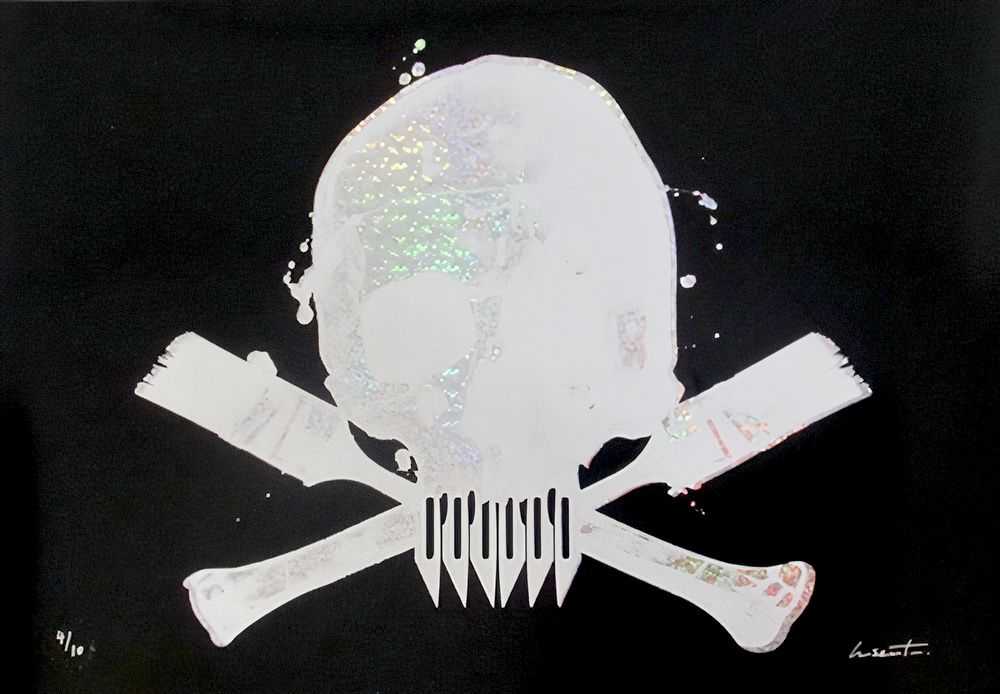 Paul Insect, ‘Skull (Hologram)’, 2005, Print, Screenprint on paper, Pictures On Walls, Numbered