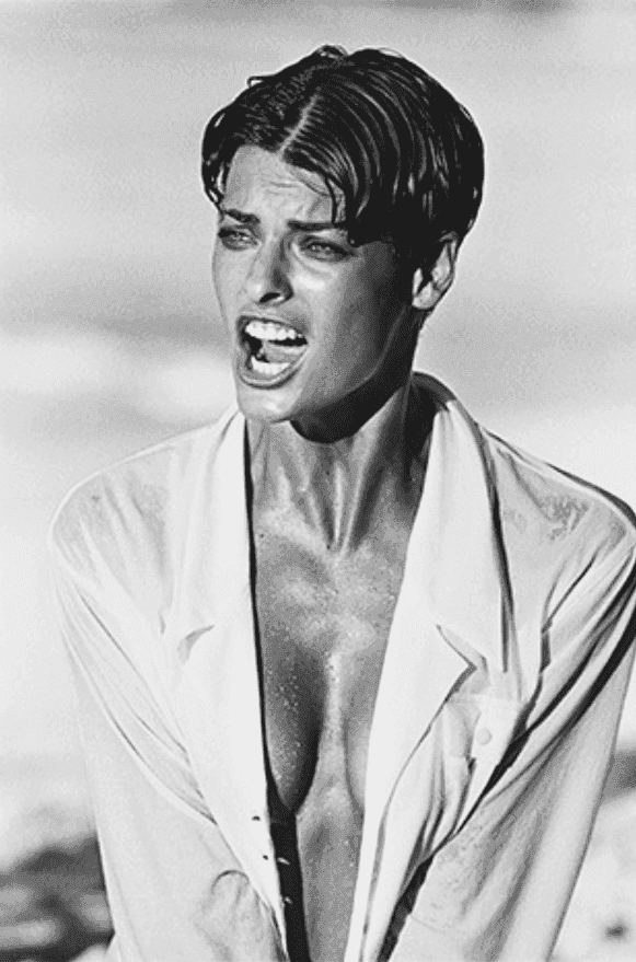 Peter Lindbergh, ‘Linda Evangelista, Bahamas’, 1989, Print, Gelatin silver print, null, Numbered, Dated
