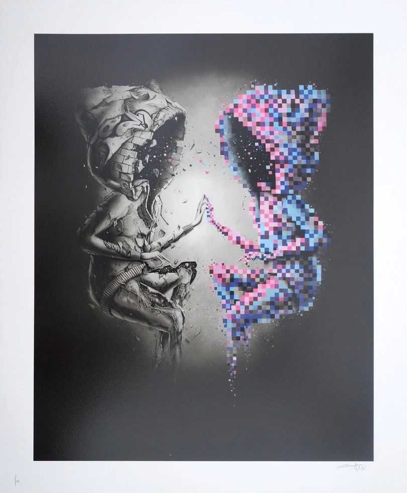 Pez, ‘Twin Pix’, 17-03-2016, Print, 21 Colour Screen Print On 300gsm Somerset Paper, Graffiti Prints, Numbered