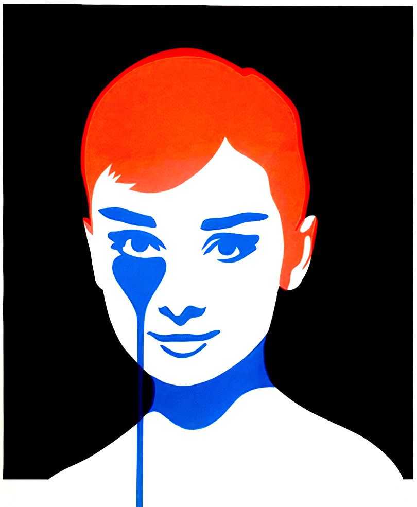 Pure Evil, ‘Andrea Dotti's Nightmare - Audrey (Fluoro & Black)’, 11-07-2015, Print, Screenprint on 330 gsm paper, Self-released, Numbered