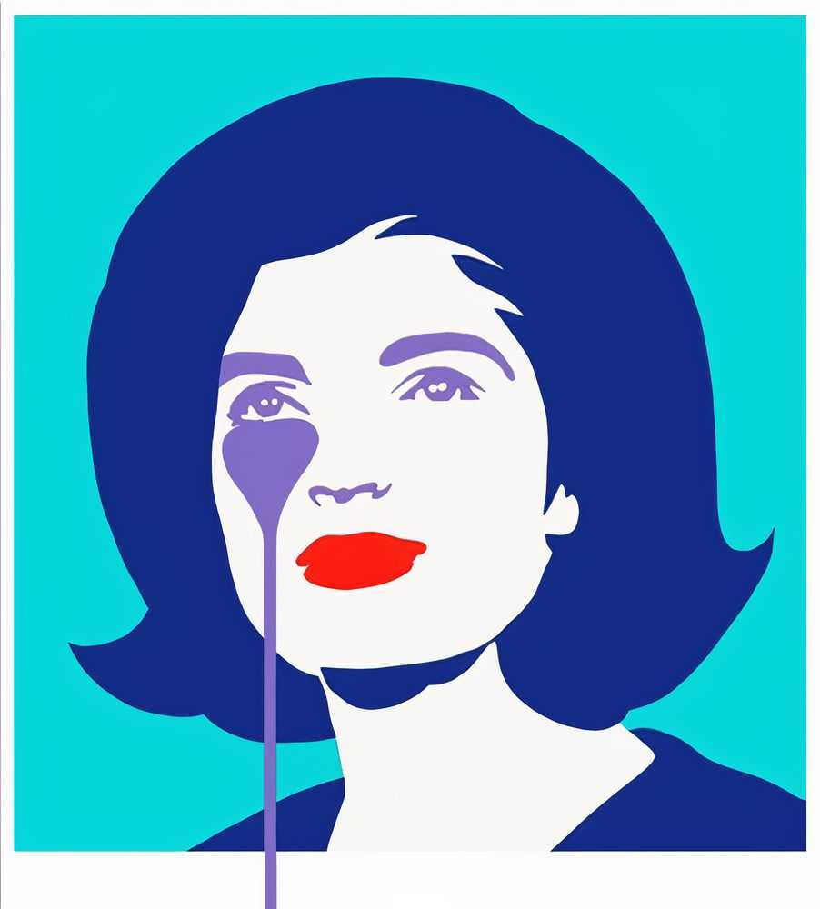 Pure Evil, ‘JFK's Nightmare - The First Lady (Blue)’, 14-12-2016, Print, 4 Colour Screenprint on 330gsm Fedrigoni Paper, Self-released, Numbered