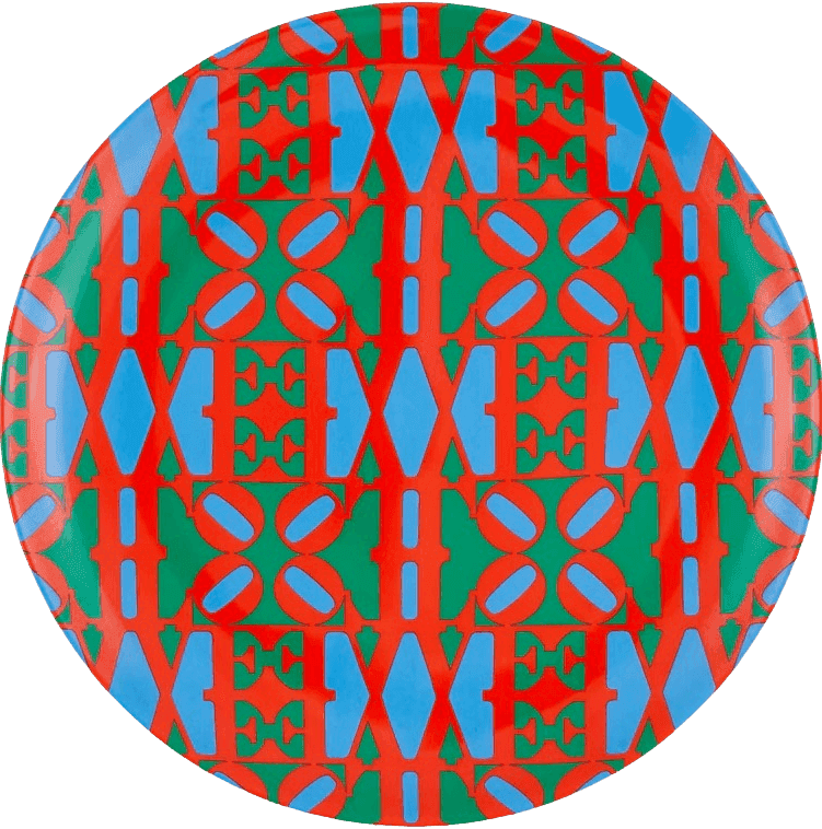 Robert Indiana, ‘Artist Plate Project 2025 (Robert Indiana)’, 2025, Collectible, Fine bone china, Atelier Eighty Eight,