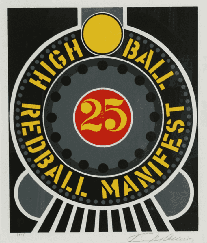 Robert Indiana, ‘The American Dream (High Ball Redball Manifest)’, 1996, Print, Screenprint, null, Numbered, Dated