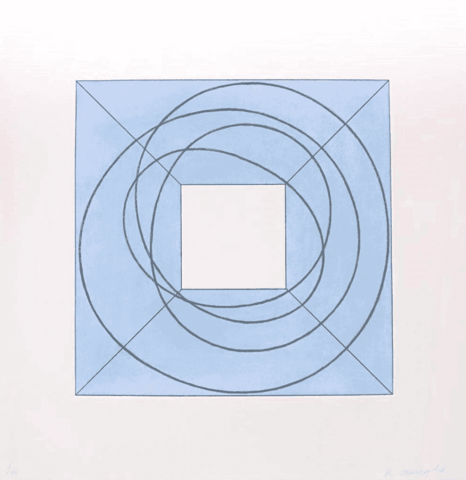 Robert Mangold, ‘Framed Square with Open Center (A)’, 2013, Print, Soft-ground etching & aquatint on Hahnemuhle Copperplate paper, null, Numbered