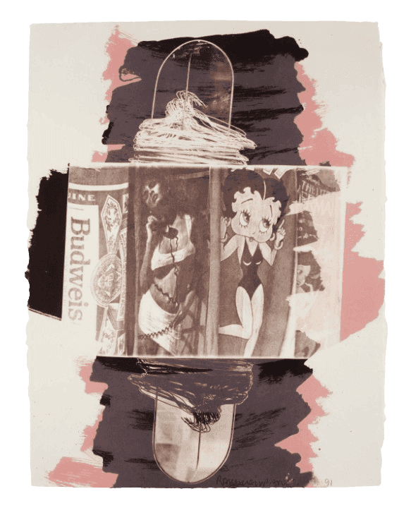 Robert Rauschenberg, ‘Hollywood Sphinx from Illegal Tender L.A.’, 1991, Print, Lithograph on HMP Koller handmade paper, null, Numbered, Dated