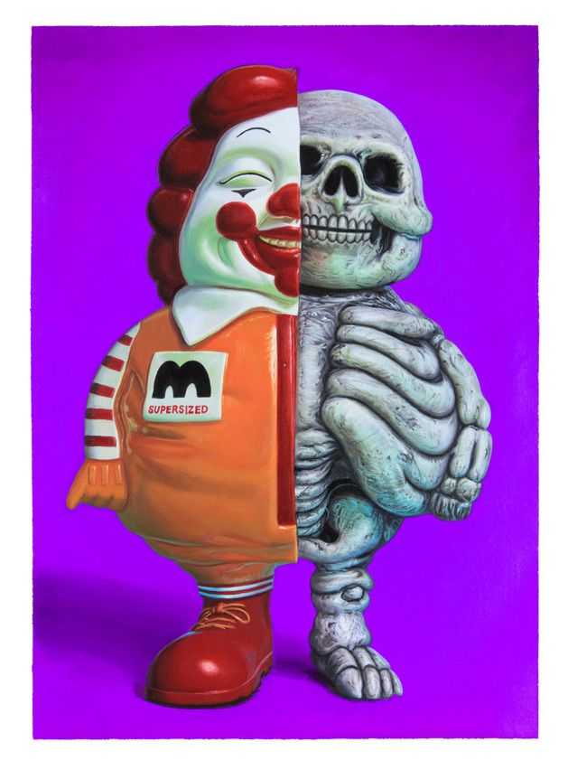 Ron English, ‘McSupersized Dissect (Purple Variant)’, 11-12-2019, Print, Archival Pigment Print on 290gsm Moab Fine Art Paper, 1xRUN, Numbered
