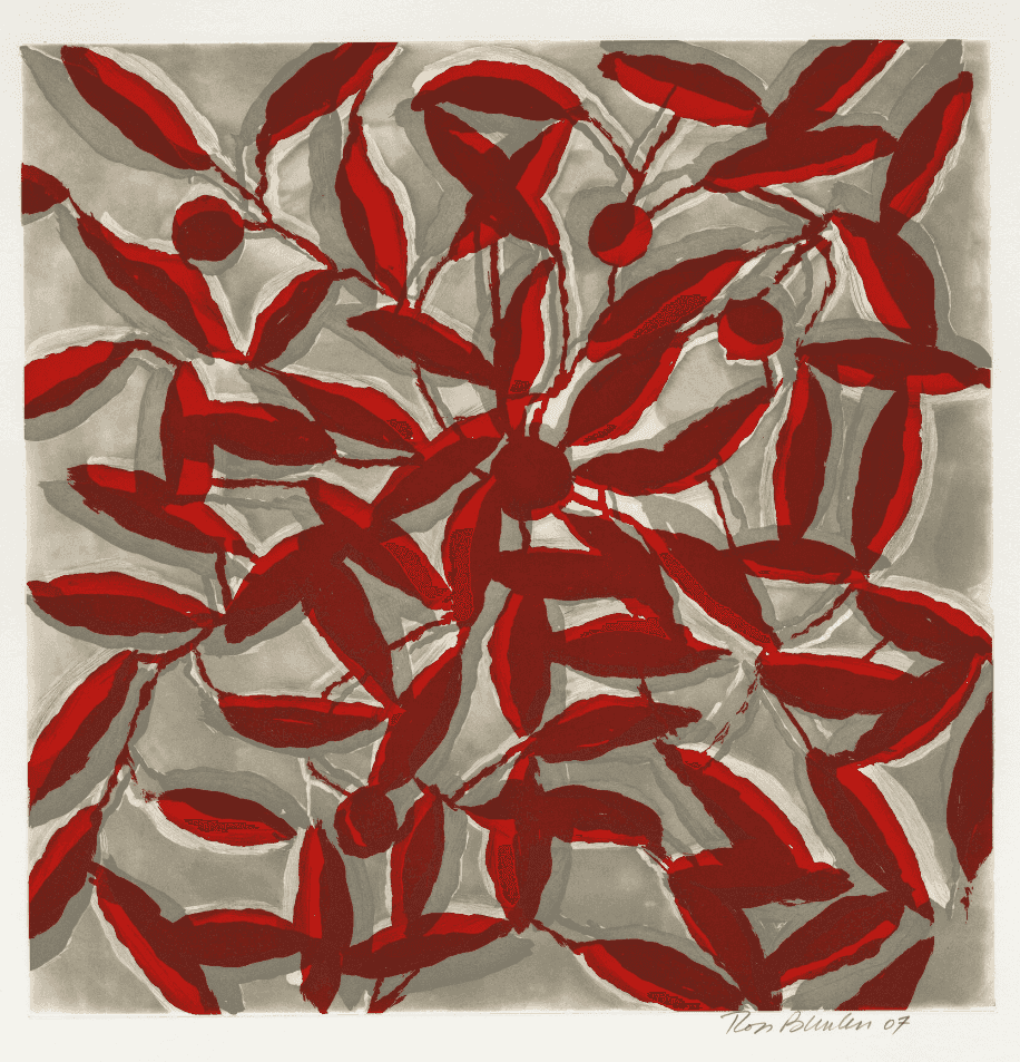 Ross Bleckner, ‘Silver Bonfire’, 2007, Print, Color aquatint etching on Somerset paper, Paulson Bott Press, Numbered, Dated