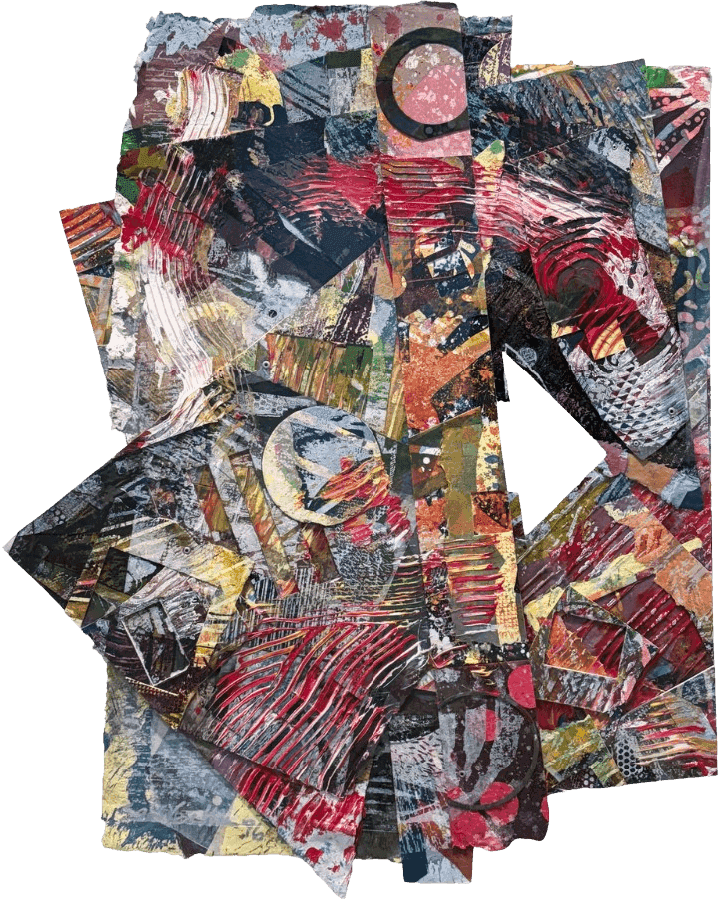 Sam Gilliam, ‘Snow Lane VII’, 1996, Print, Relief print with raked gel on hand-made paper, null, Numbered, Dated