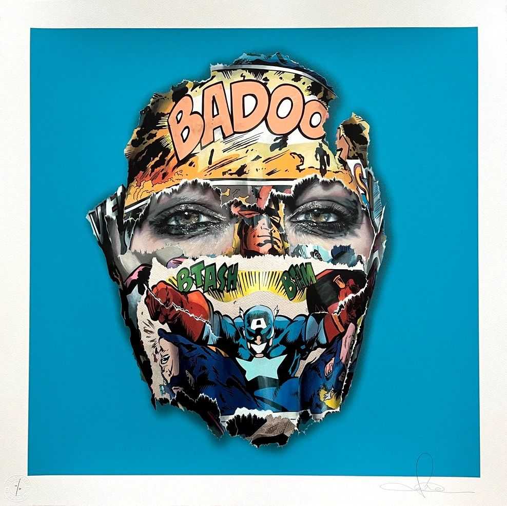 Sandra Chevrier, ‘La Cage Entre L'ombre et la Lumière (Turquoise)’, 25-03-2022, Print, 25 colours screenprint on 300 gsm somerset paper, Graffiti Prints, Numbered