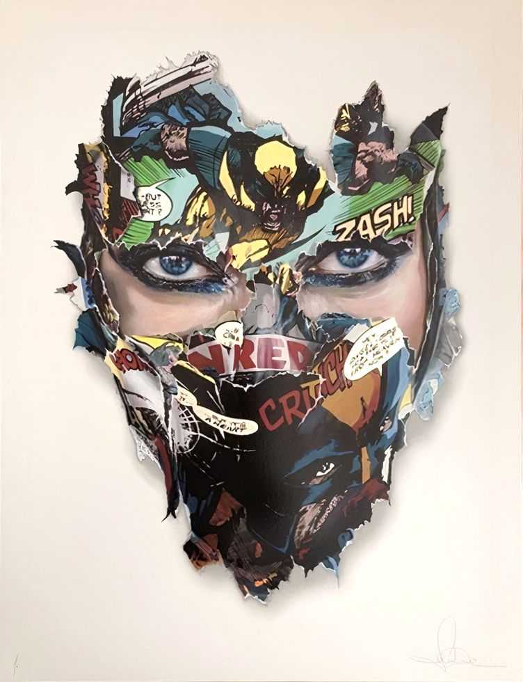 Sandra Chevrier, ‘La Cage Et Le Cœur De La Bête (White Triple Leaf)’, 18-07-2019, Print, 25 Colour screenprint On 330 Somerset paper with gold, copper and white gold leaf, Graffiti Prints, Numbered