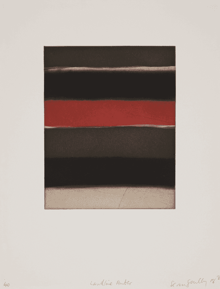 Sean Scully, ‘Landline Amber’, 2018, Print, Aquatint etching, null, Numbered, Dated