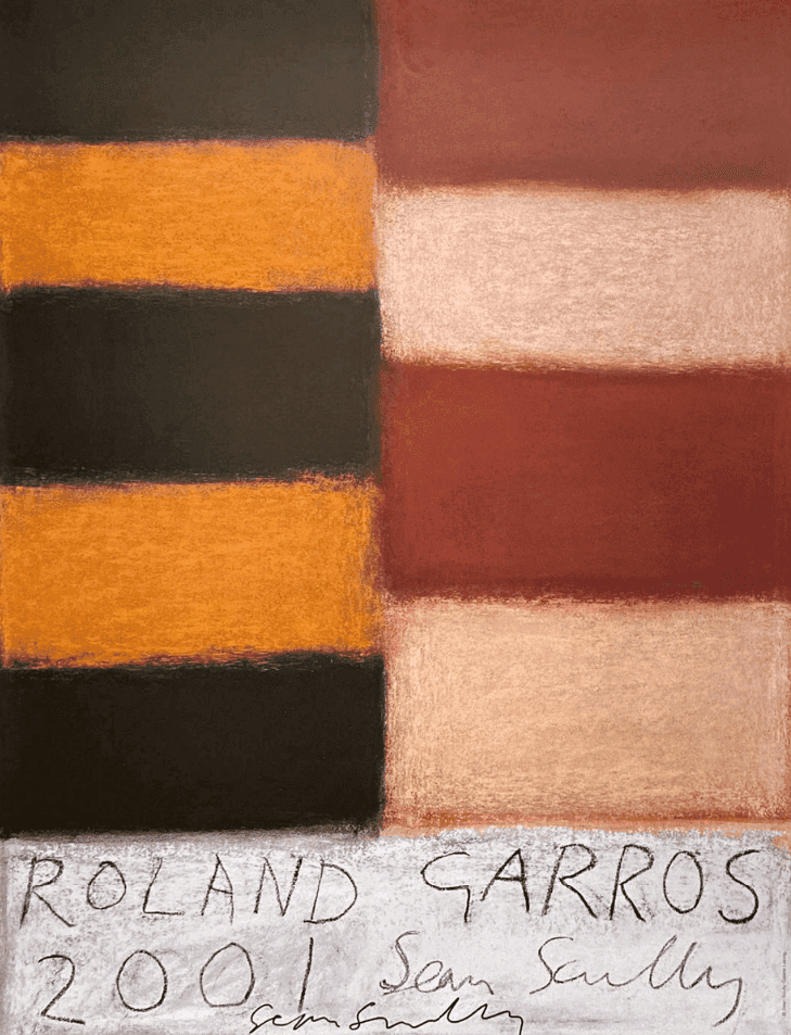 Sean Scully, ‘Roland Garros French Open Tennis Tournament’, 2001, Print, Offset lithograph poster, Galerie Lelong,