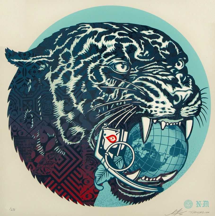 Shepard Fairey (Obey), ‘Climate Clash (Cream)’, 2024, Print, Screen print on thick speckletone paper, Self Released, Numbered, Dated