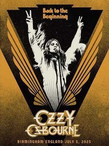 Shepard Fairey (Obey), ‘Ozzy Back to the Beginning’, 2025, Print, Screen print on 80# True White Speckletone paper, Obey Giant, Numbered