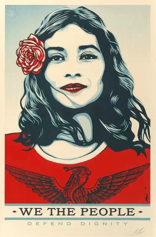 Shepard Fairey (Obey), ‘We The People (Defend Dignity - Open Edition)’, 2017, Print, Screenprinted, null, Dated