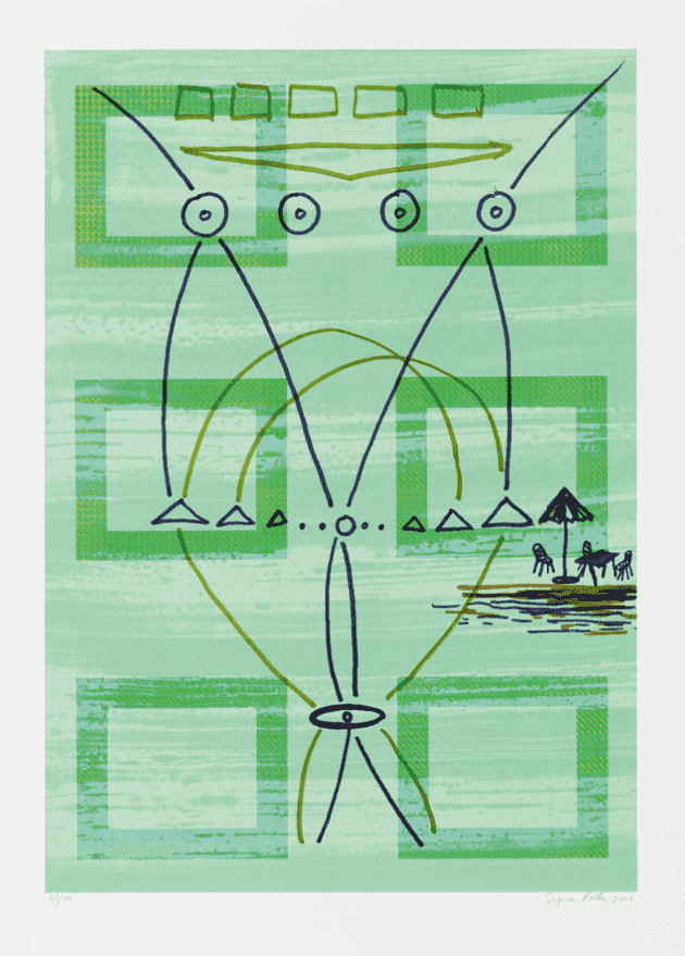 Sigmar Polke, ‘Der Kuchen ist alle?’, 2006, Print, Lithographs on Lenticular-Foils, null, Numbered, Dated