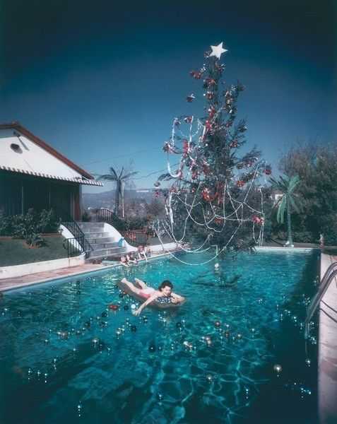 Slim Aarons, ‘Christmas Swim (Small)’, 1954, Photography, C-Type Print, null, Numbered
