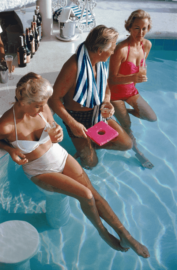 Slim Aarons, ‘Racquet Club Pool (Large)’, 1961, Photography, C-Type Print, null, Numbered