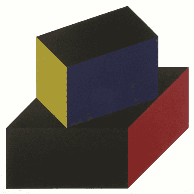 Sol LeWitt, ‘Forms Derived from a Cube (Colors Superimposed), Plate #06’, 1991, Print, Somerset textured white, 300 gram, null, Numbered