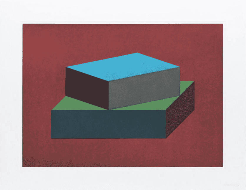 Sol LeWitt, ‘Forms Derived from a Cubic Rectangle, Plate #09’, 1990, Print, Magnani (Italia), null, Numbered