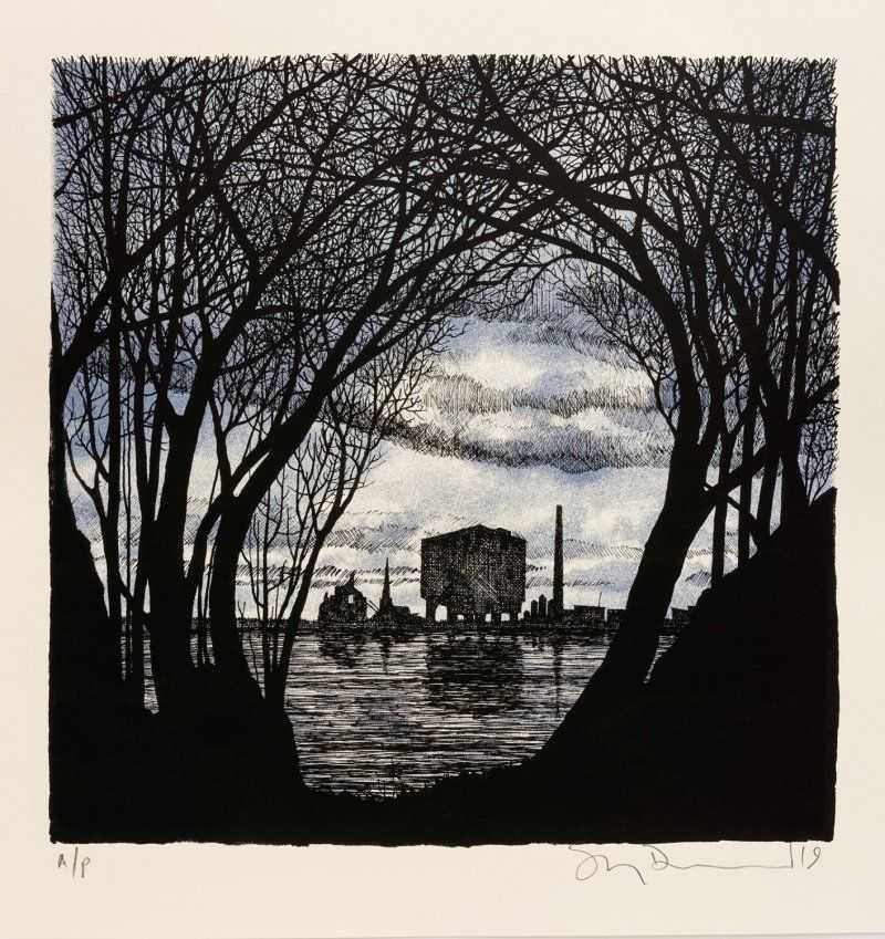 Stanley Donwood, ‘Tristesse’, 2019, Print, Two colour hand pulled screenprint, Self-released, Numbered, Dated