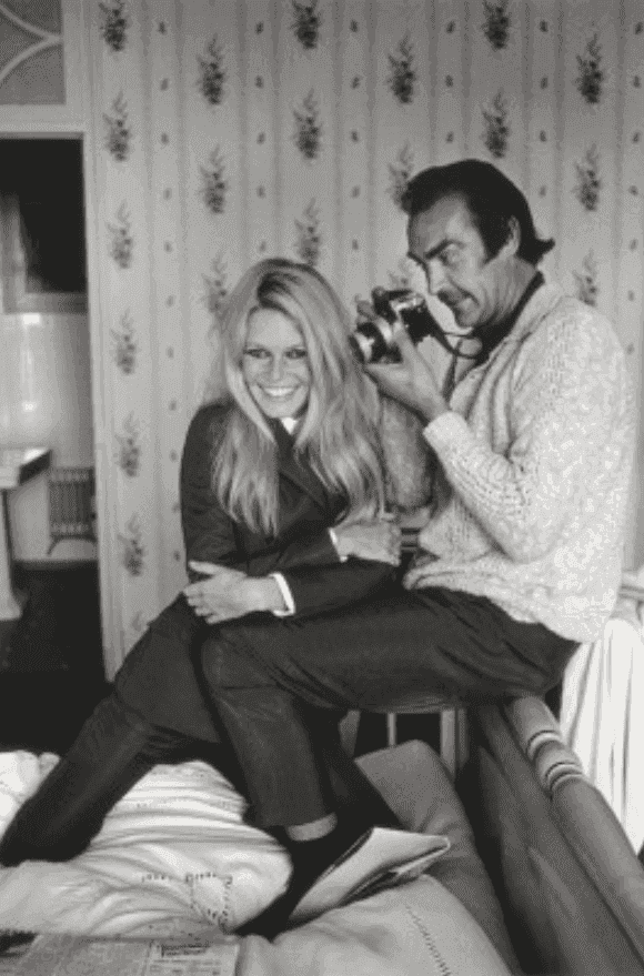 Terry O'Neill, ‘Brigitte Bardot & Sean Connery’, 1968, Photography, Silver Gelatin, null,