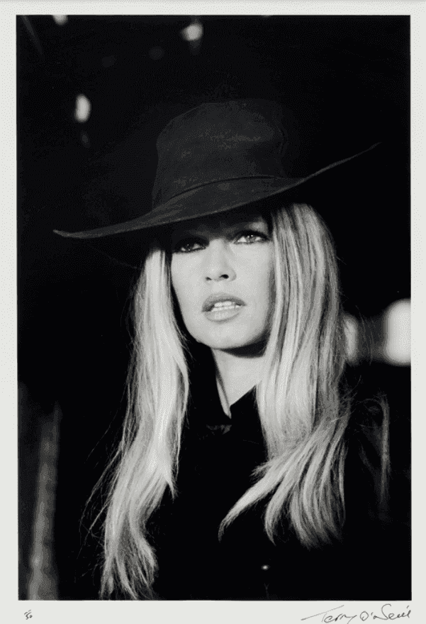Terry O'Neill, ‘Brigitte Bardot in a Cowboy Hat’, 1971, Photography, Silver gelatin print, null,