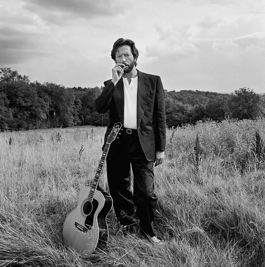 Terry O'Neill, ‘Eric Clapton (Signed by Terry O'Neill)’, 1993, Photography, Lifetime Edition Gelatin Silver Print, null, Numbered