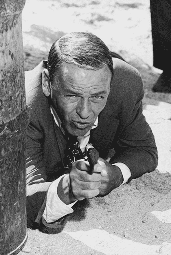 Terry O'Neill, ‘Frank Sinatra on the Set of "Lady in Cement" Miami Beach’, 1968, Photography, Silver gelatine print, Terry O'Neill, Numbered