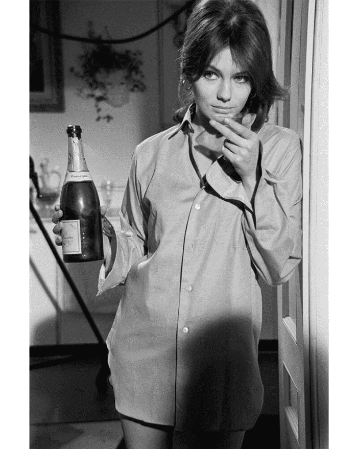Terry O'Neill, ‘Jacqueline Bisset Drinking Champagne’, 1964, Photography, Silver gelatin photograph, null,